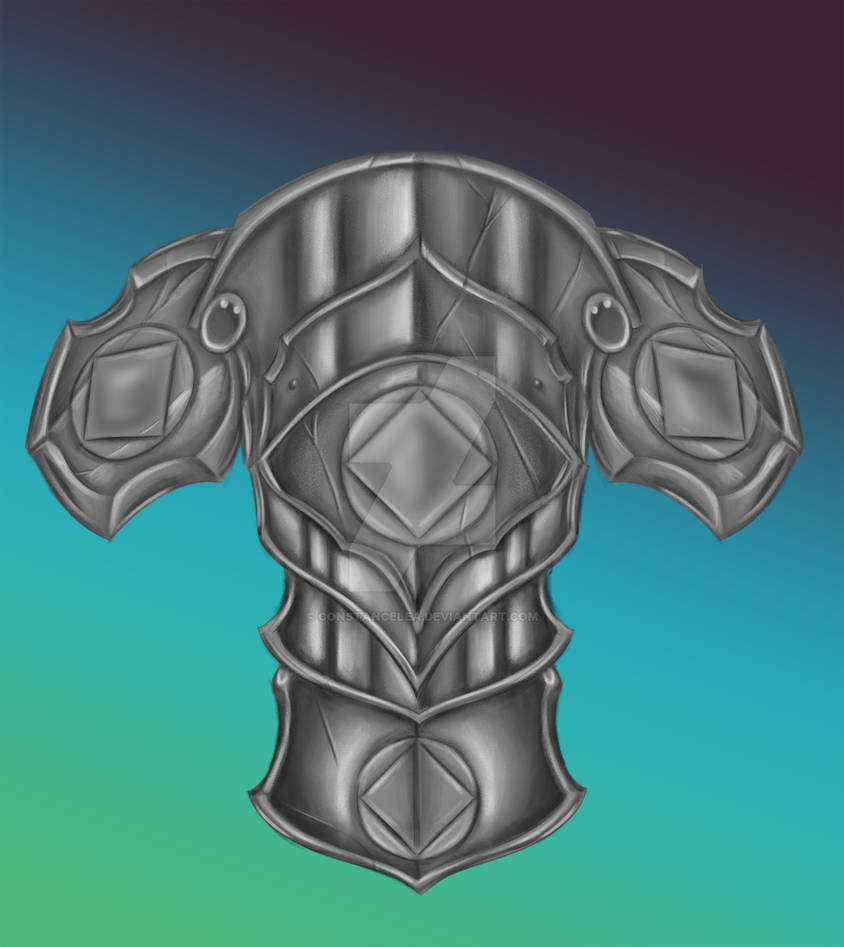 chest armor tattoo