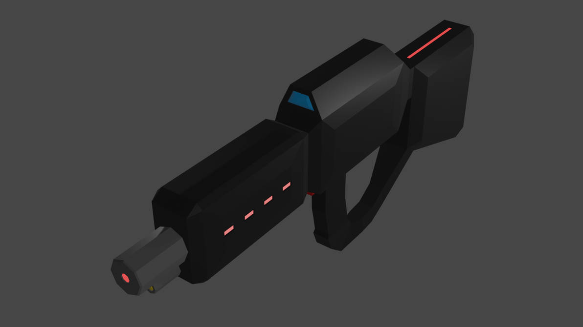 Laser Rifle Deviantart Low Poly Laser Rifle by Berzerkerbear4 on DeviantArt