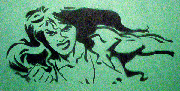 Sensational She-Hulk Stencil