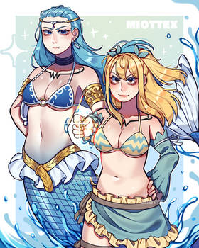 Lucy Heartfilia and Aquarius - Fairy Tail