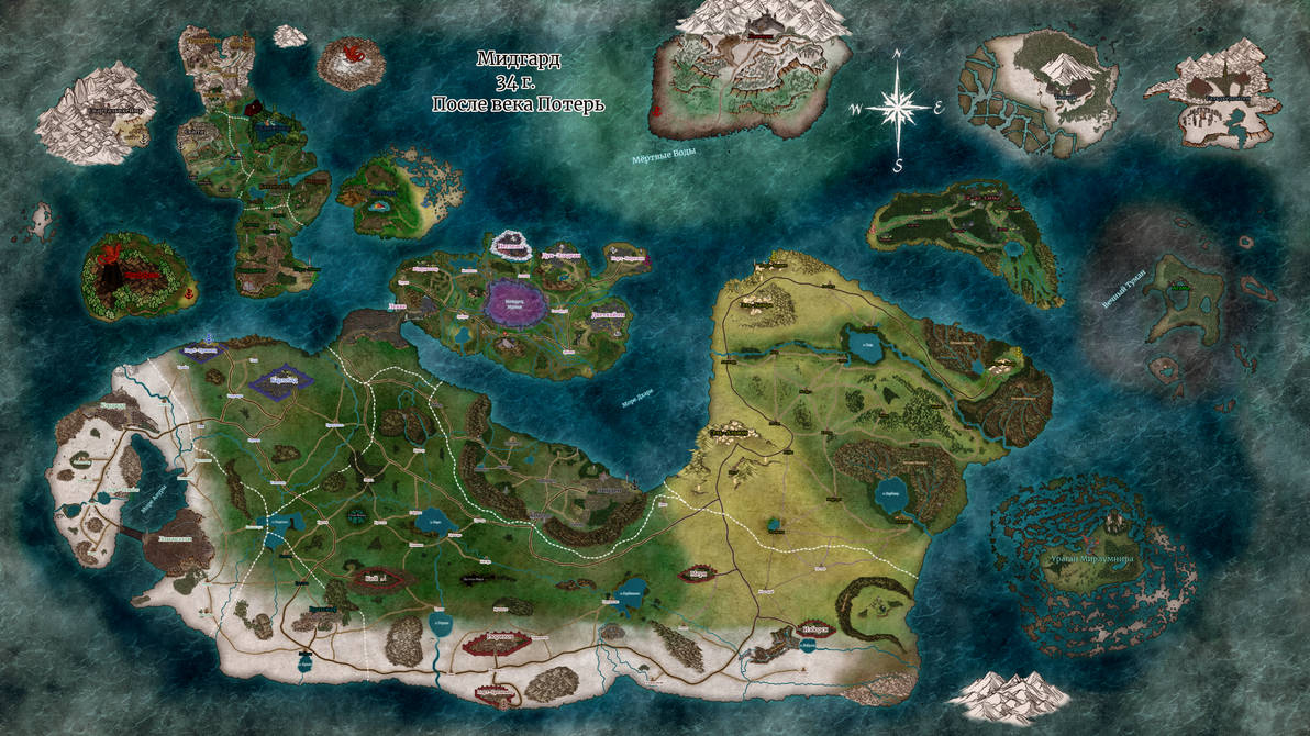 The world of Midgard by CosmoGandalf on DeviantArt