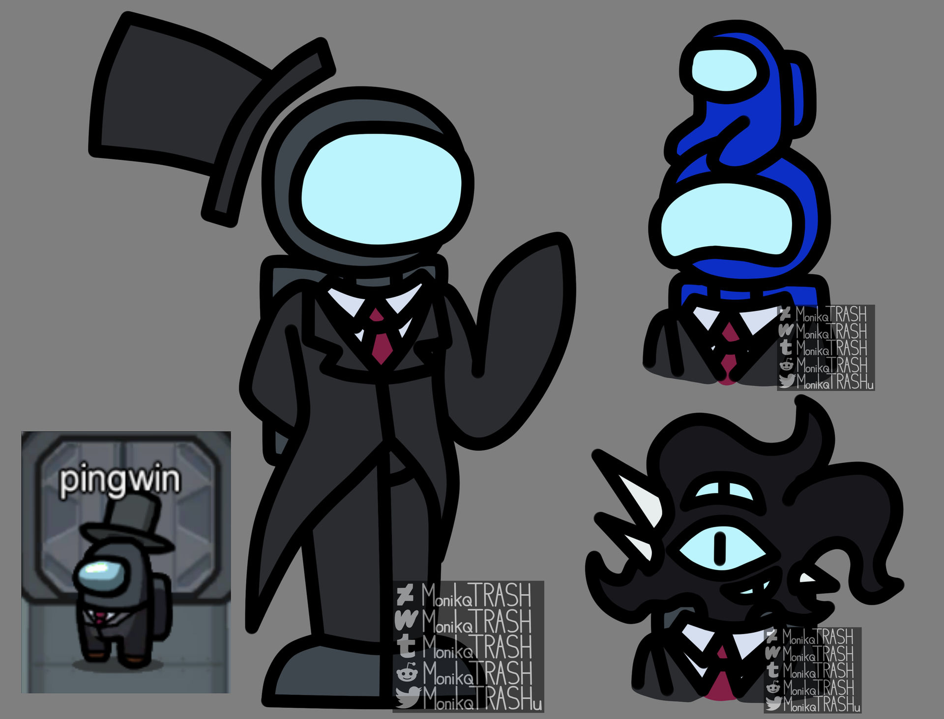 Character Pingwhen pingwin REF by MonikPup on DeviantArt