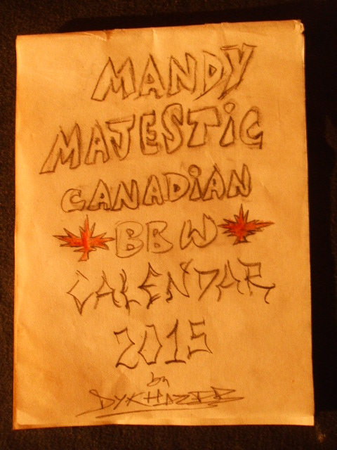MANDY MAJESTIC CANADIAN BBW - CALENDAR 2015 TP