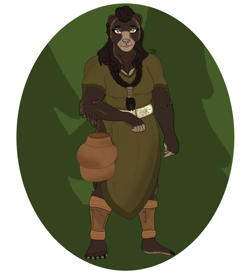 Bear lady drawing by CurseNeverDying199 on DeviantArt