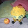 Ramshackle skipp plush with a Apple fruit
