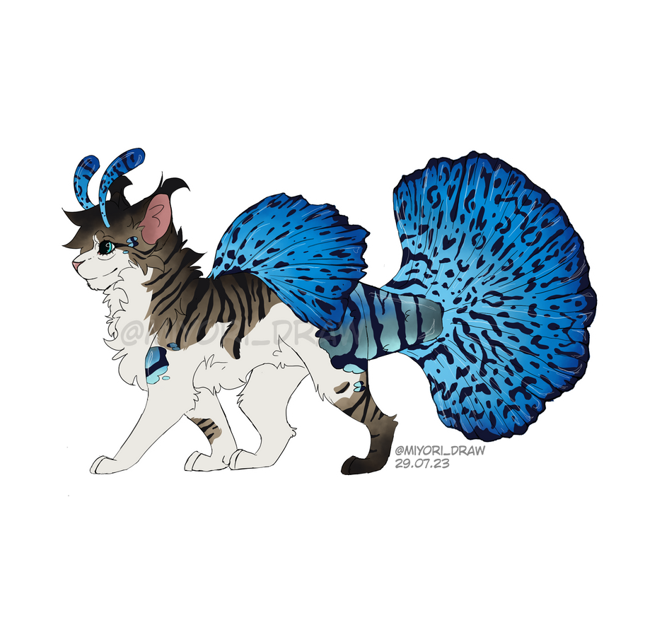 Guppy cat #1 by Miyoriidraw on DeviantArt