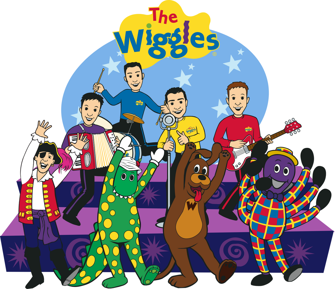 Deviantart 2007 The Cartoon Wiggly Group in 2007 PNG by RTInfante on DeviantArt