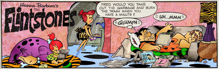 Flintstone Comic Art 2