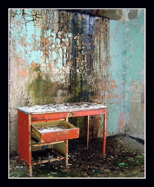 Decayed desk