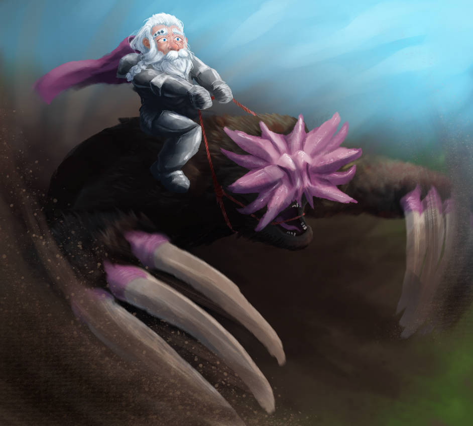 Mole Riding Day 1313: Mole Riding by MyProcrastinationFix on DeviantArt