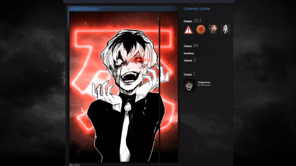 Kaneki Ken Free Steam Artwork(Animated) by 3gLz on DeviantArt