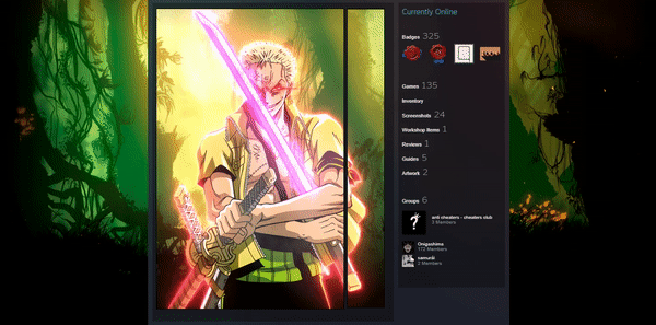 Roronoa Zoro Enma Steam Artwork by z3shy123 on DeviantArt