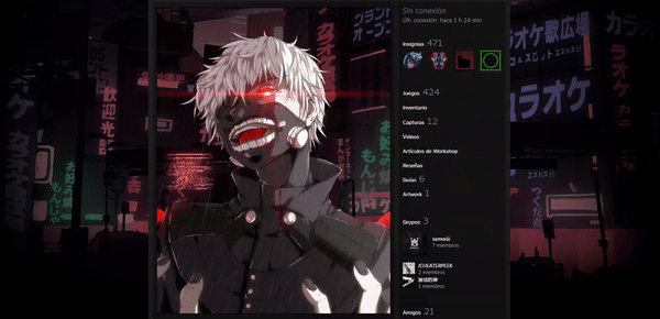 ArtStation - Ken Kaneki Steam Artwork