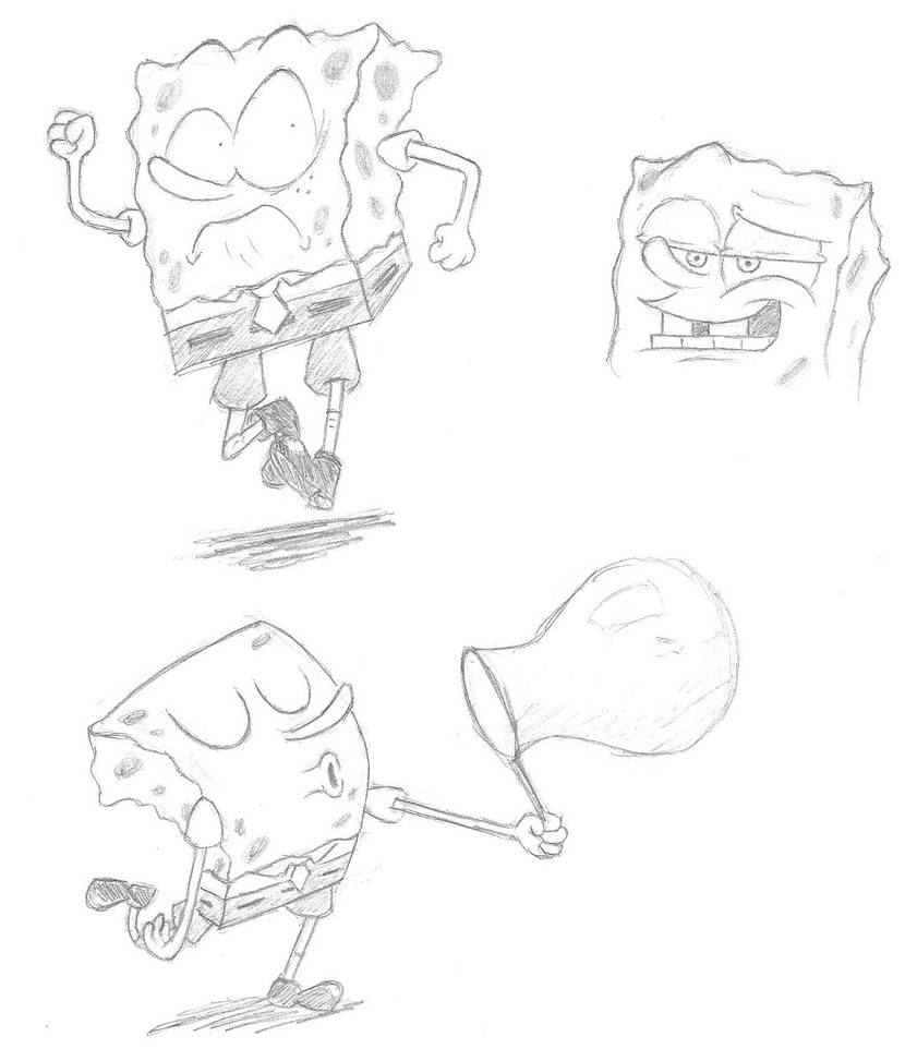 Quick Sketch: Spongebob by Smashedatoms on DeviantArt
