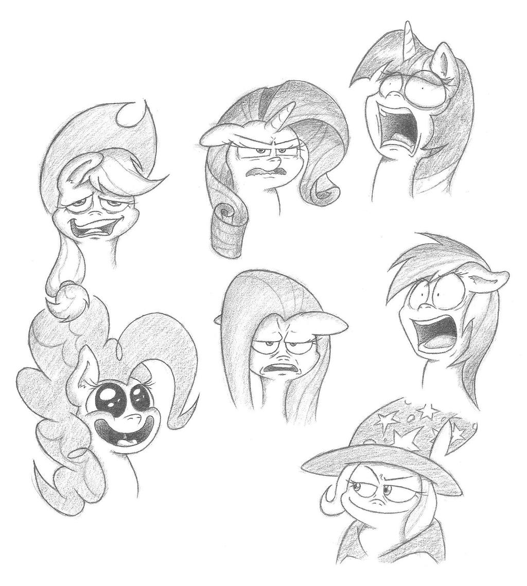 Random Expressions of a Pony 2 by Smashedatoms on DeviantArt