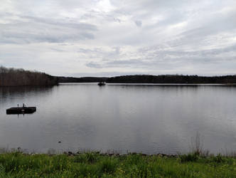 Atop Briery Lake Spillway