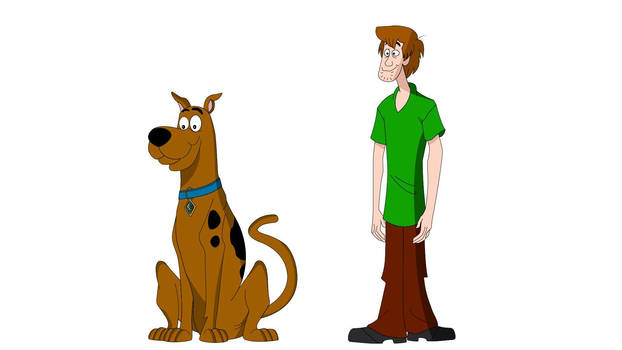 Shaggy Rogers and Scooby-Doo - Illustrator Sketch