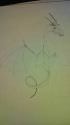 sketch of dragon