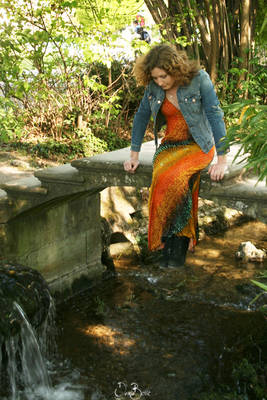 Myself, wondering at the garden