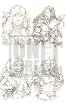 Undercity Games Fantasy Sketch Cards: Elf 1