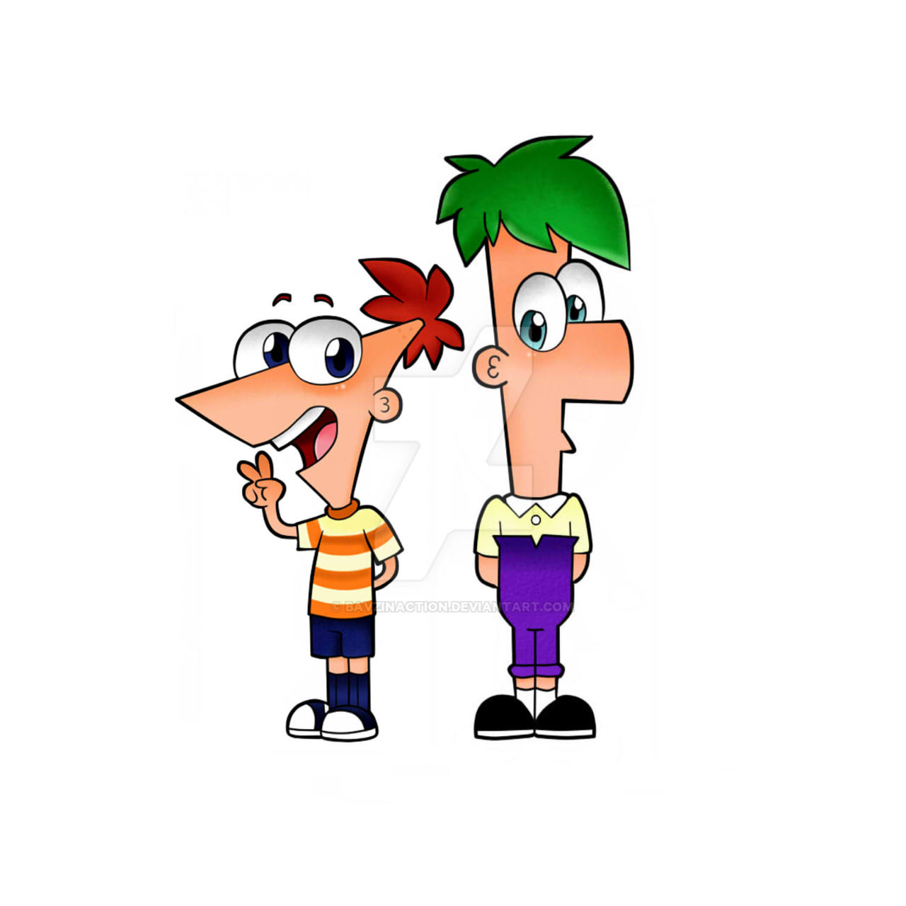 Phineas y Ferb by BAVZinAction on DeviantArt