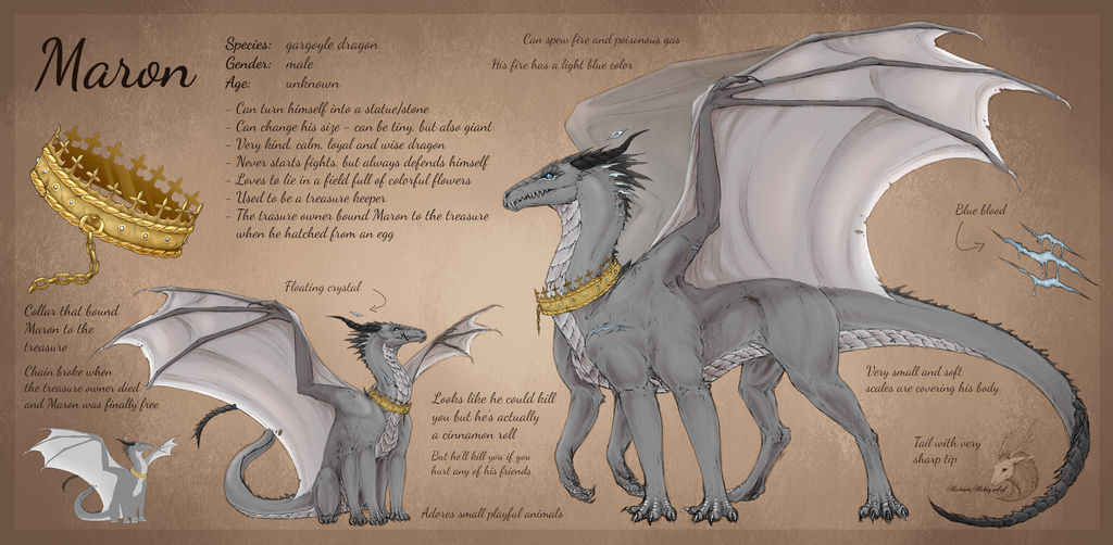 Mine OC| Gargoyle dragon by Michaela-Mikey-artis on DeviantArt
