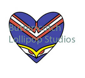 Heart All Might Sticker by ButterscotchLollipop