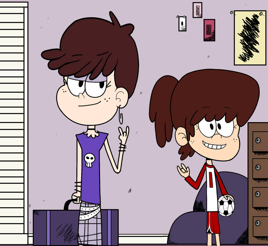 Luna Loud and Lynn Loud Rock Pose by waywardsausage on DeviantArt