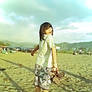 chali at beach..