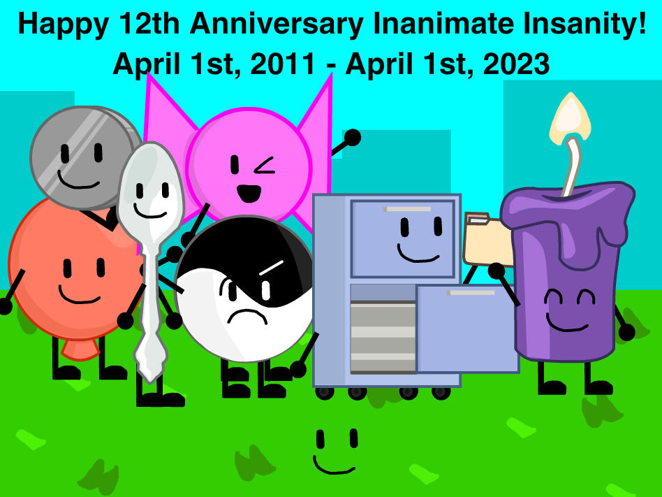 Happy 12th Anniversary Inanimate Insanity! by Object336Tetris909 on ...