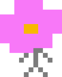 Flower made in pixelartmaker.com (BFDI) by SpikyDangerousFlower on  DeviantArt