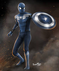 Spider-Man as Captain America