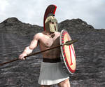 Spartan Warrior With Crest