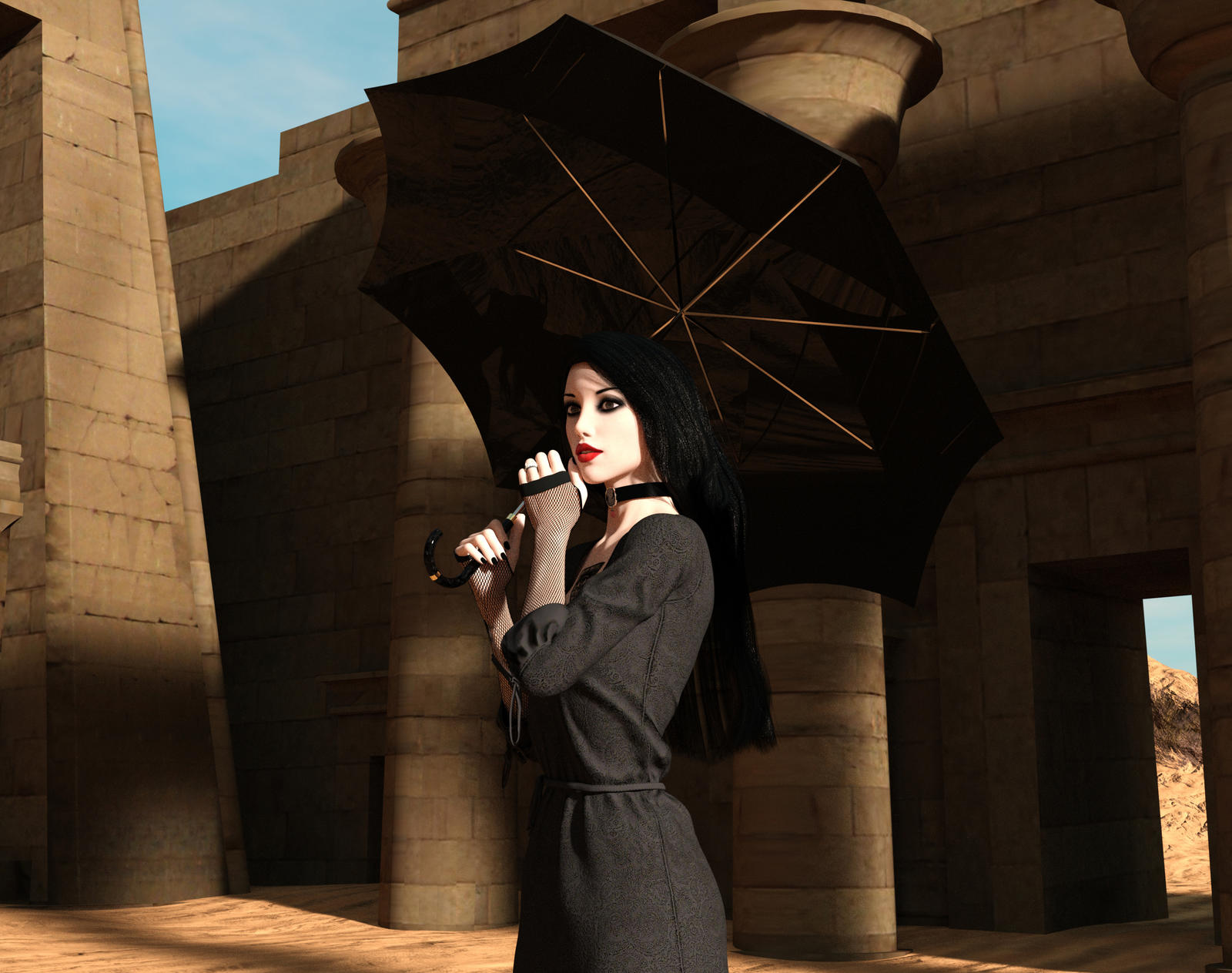 Goth In Egypt Vb by dazinbane on DeviantArt