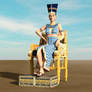 Nefertiti on throne