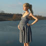 Yeta In Checky Maternity Dress