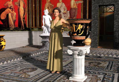 Roman Matron In Villa