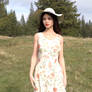 Judith in sunhat and dress