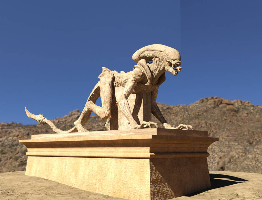 Alien runner statue by dazinbane on DeviantArt