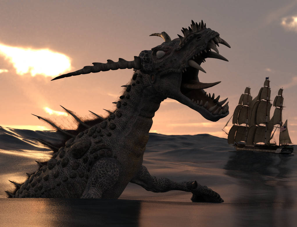 Sea Dragon Rises by dazinbane on DeviantArt