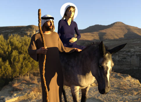 Mary On Donkey