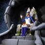 Sorceress on throne