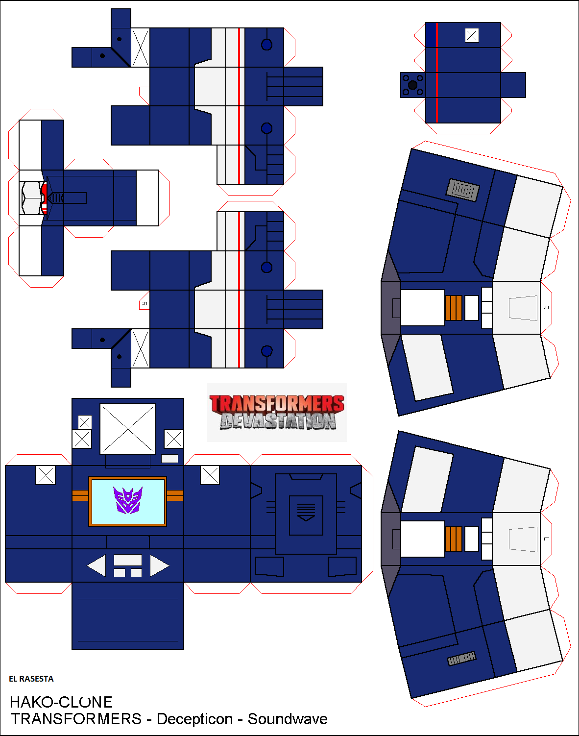 HAKO-CLONE soundwave . transformers devastation by Elracesta on DeviantArt