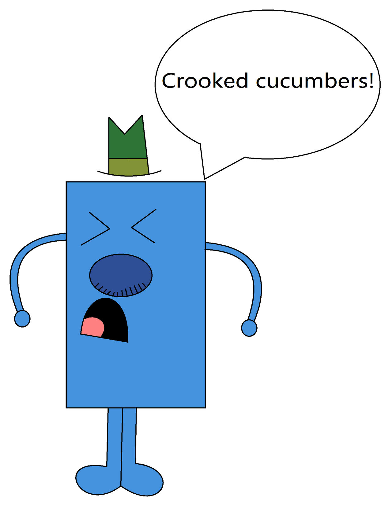 mr grumpy said Crooked cucumbers! by heloogg on DeviantArt