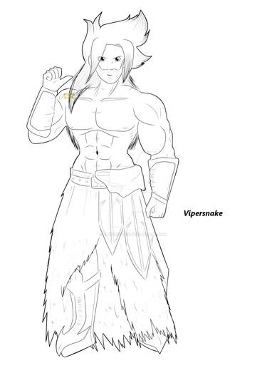 Character LineArt - Vipersnake