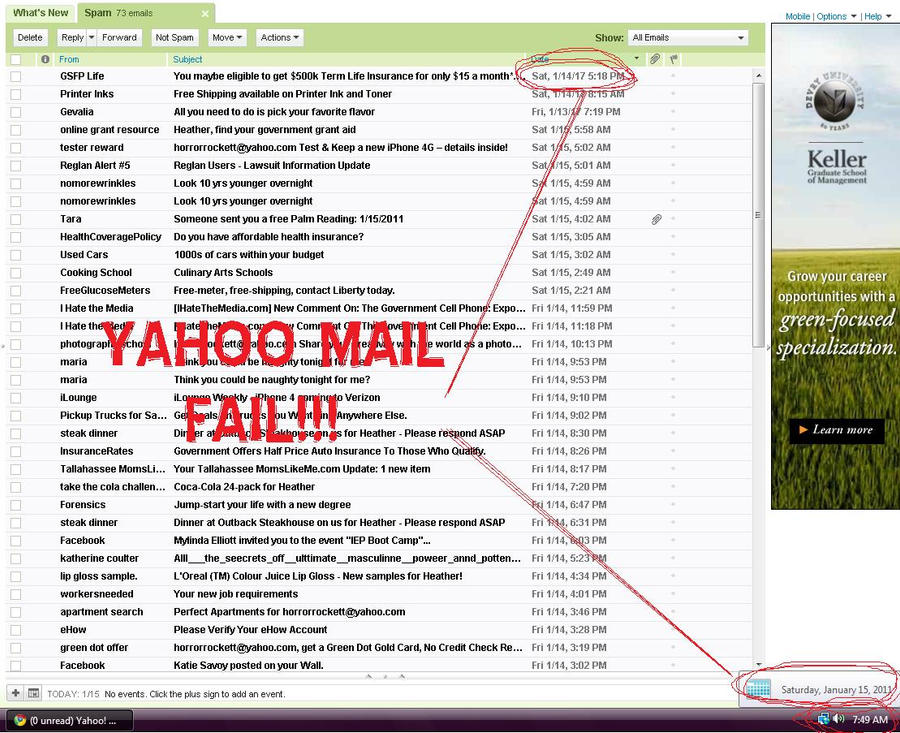 YAHOO MAIL FAIL by horrorrockett on DeviantArt