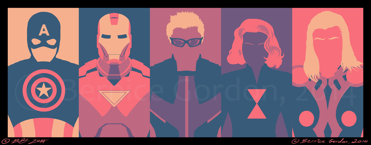 Avengers- Limited Colour Palette by tarkheki Avengers- Limited Colour Palette by tarkheki