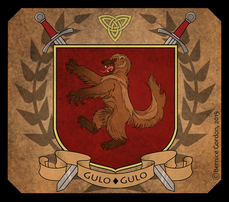Heraldic Crest- Wolverine by tarkheki