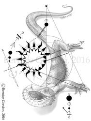 Geometric Tattoo Bearded Dragon