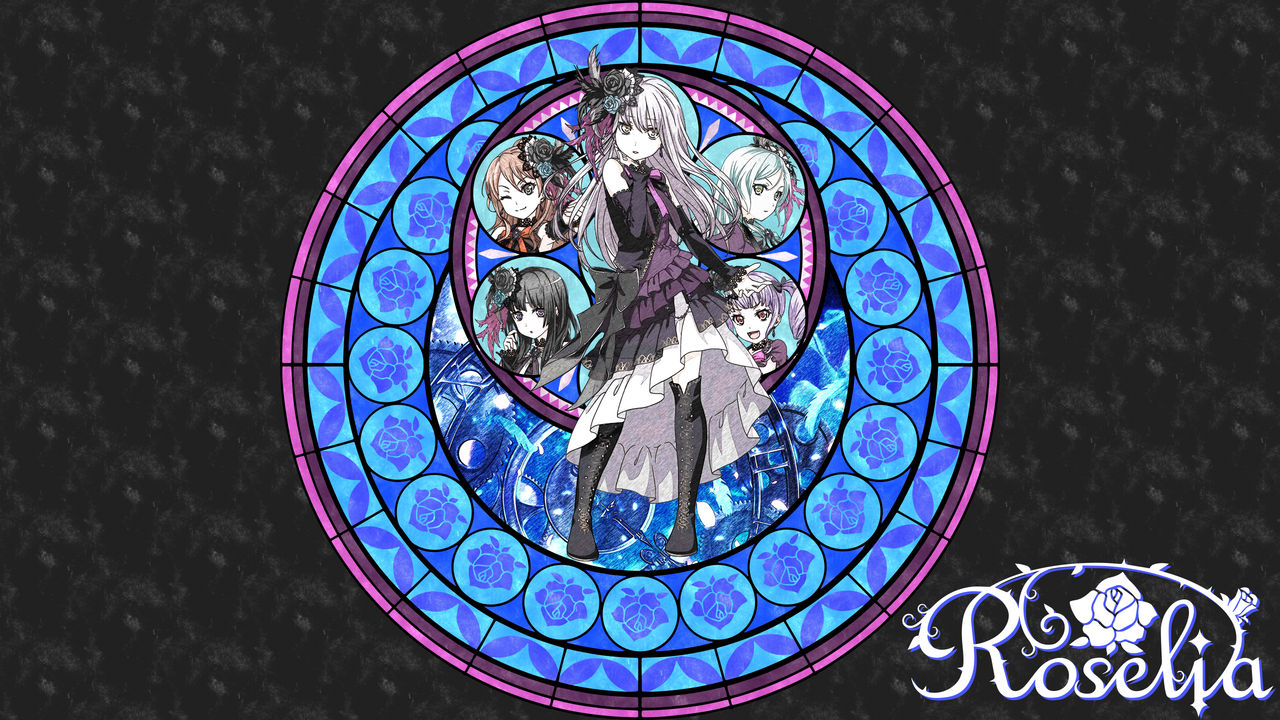 Roselia Stained Glass Wallpaper Bandori Edition By Otakana Mp5 On Deviantart Roselia Stained Glass Wallpaper Bandori Edition By Otakana Mp5 On Deviantart